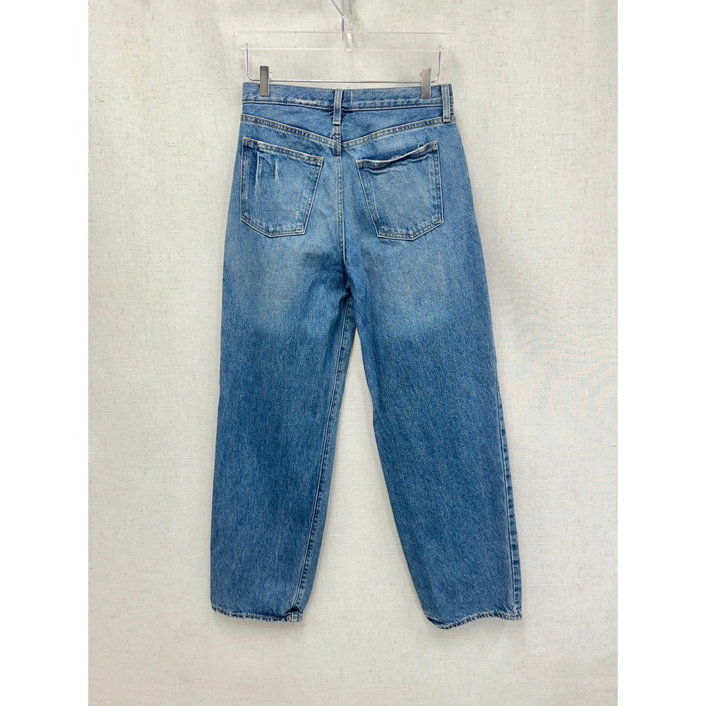 Universal Thread 100% Cotton Blue 90s Baggy Jeans Womens 6L High Rise Wide Leg - Picture 4 of 14